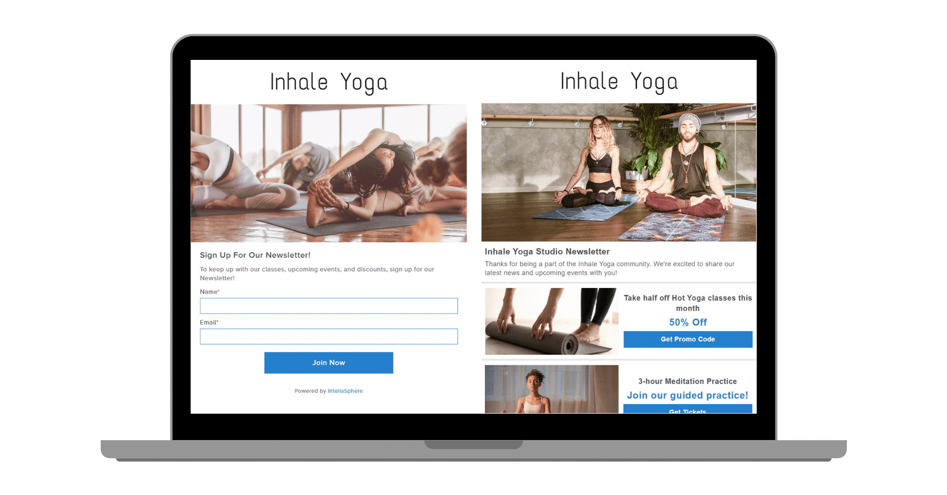 IS-Yoga-Newsletter Produce timely newsletters