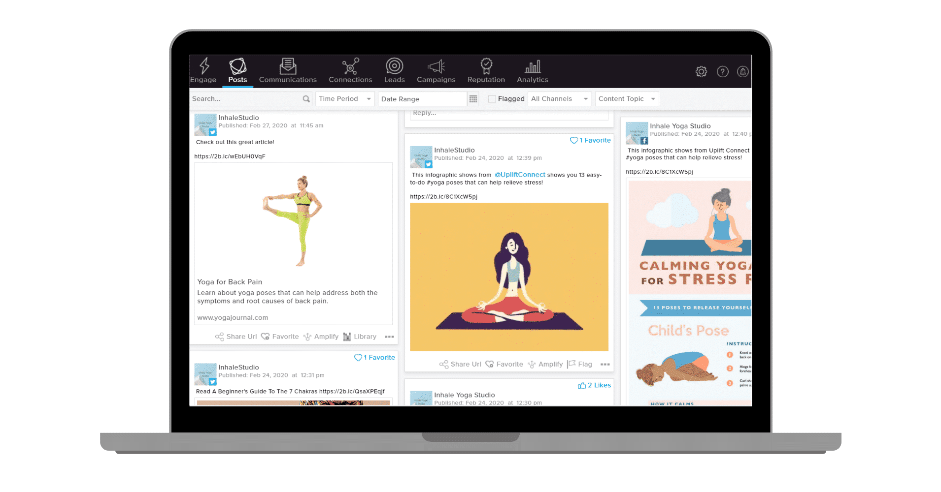 IS-Yoga-View-Live-Posts Manage your social feeds